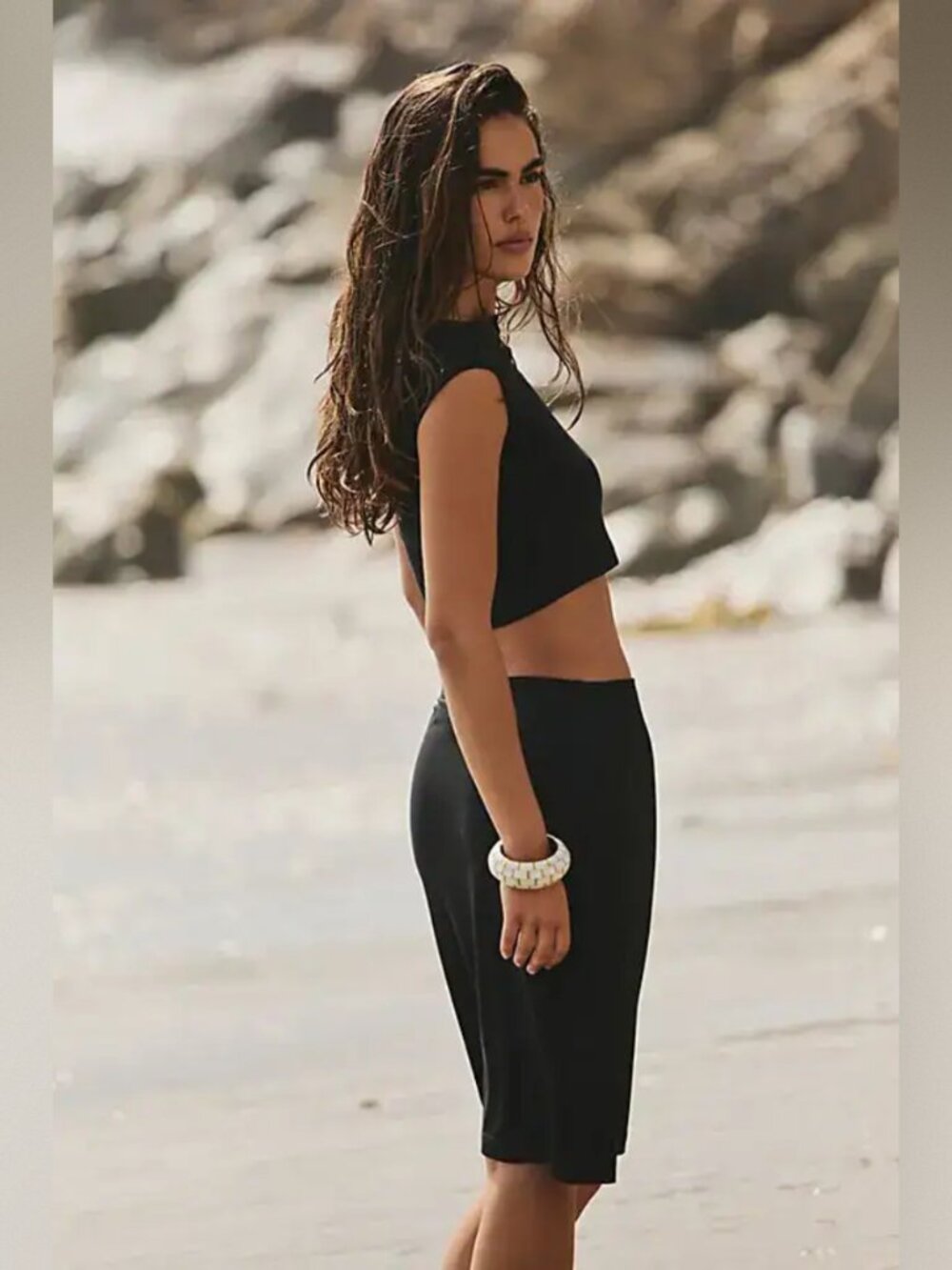 Free People Good Feels Tee Skirt Set NWOT - Picture 3 of 10